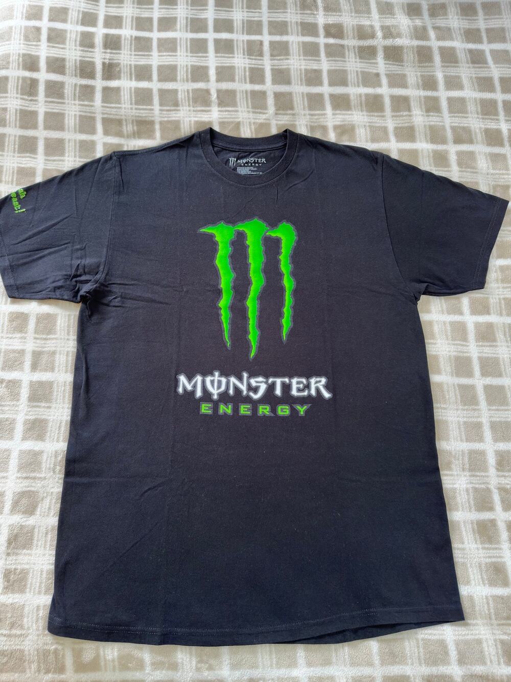 Monster Energy Unleash The Beast Promo Graphic T-Shirt Black Green Men Size M